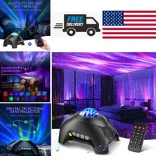 LED Star Projector with Remote Control and White Noises for Bedroom Relaxation