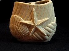 Better Homes Toothbrush Holder Starfish Nautical Beachy Beige Seashells