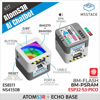 Official Atoms3R Al Chatbot Kit (8MB PSRAM)