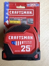 Craftsman 25 ft x 1-1/4 in Tape Measure CMHT37565 Analog Yellow Blade