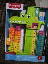 Fisher-Price Adding Alligator Educational Toy 10 Stacking Blocks Early Math 3
