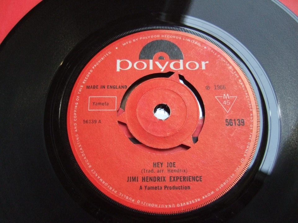 JIMI HENDRIX EXPERIENCE - HEY JOE - 1st UK  A  1 B  1 POLYDOR 56139 / 1966 EX+ - Image 3 of 4