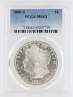 1880-S Morgan Silver Dollar PCGS MS63 S$1 San Francisco Minted No Reserve