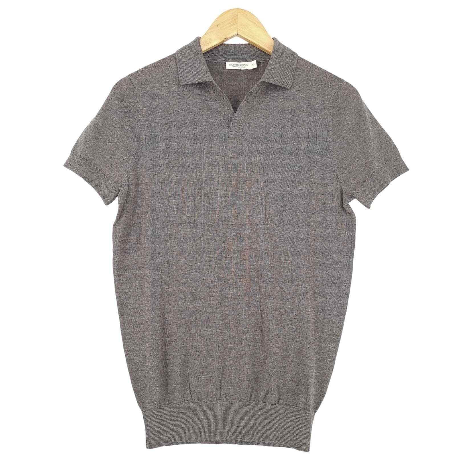 Suitsupply Camisa Polo Para Hombre Slim Fit Sh1 Talla XS De Lana Merino Oficina