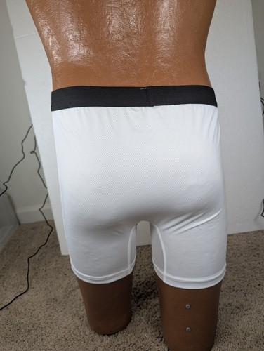 2 Pairs Vintage JOCKEY Go Mesh Mens White Mesh Boxer Pouch Briefs Trunk Size M  - Picture 9 of 13