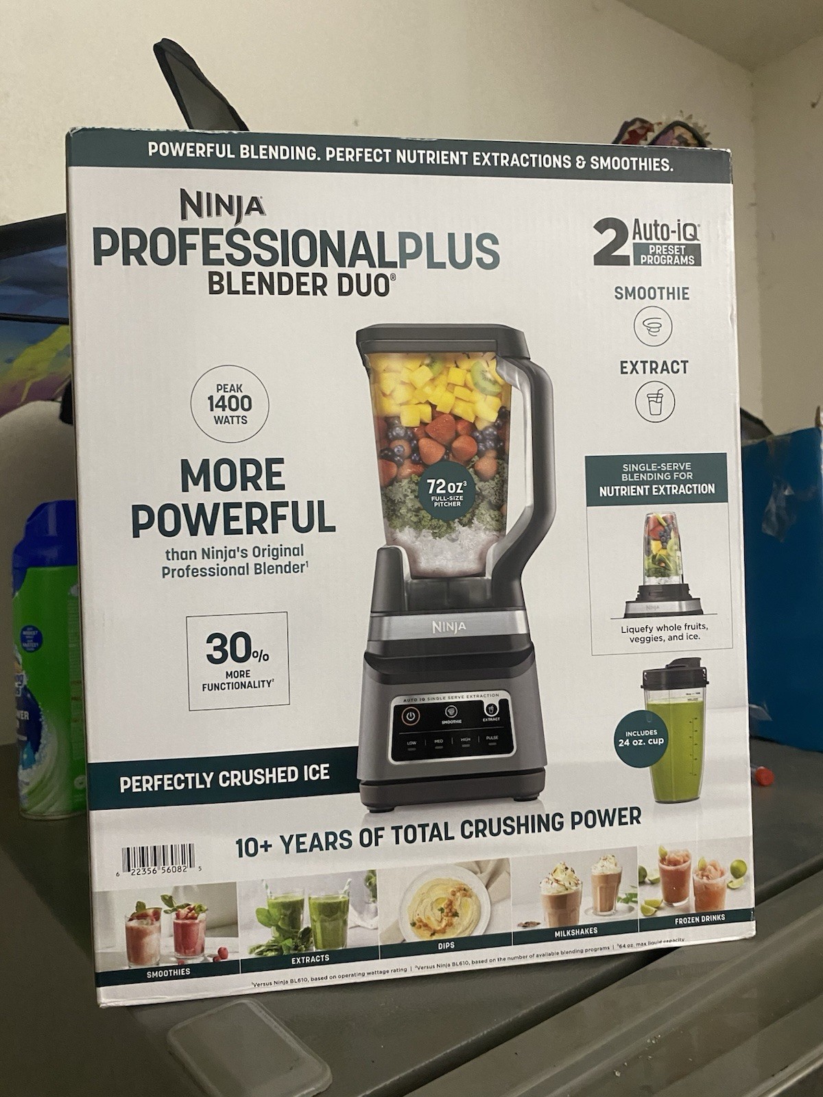 Ninja Professional Plus Blender Duo 1400W Auto-iQ 72oz Pitcher & 24oz Cup