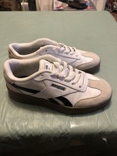 Reebok Galaxy Retro Gum Sole Sneakers White Black Womens Size 7