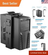 Adjustable Under Desk Computer Mount and Wall Mount, CPU Holder Fits Most PC ...