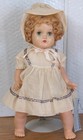 Vtg Horsman?  14” Doll w Vinylite Tag Vinyl w Hard Plastic Head & Cloth Body — photo 1