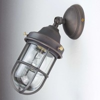 Wandlampe AußEnleuchte Aus Messing Bronziert Maritim Premium Handarbeit IP44