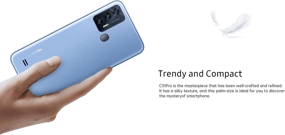 4G Android 12 Telefono Cellulare C31 PRO, 4GB+64GB, DUAL SIM+SD(3 Slot per Sched - Immagine 3 di 4