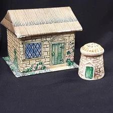 Schmid Thimble Anne Hathaway Cottage Thimble SYLVAC Handcrafted In England w/Box