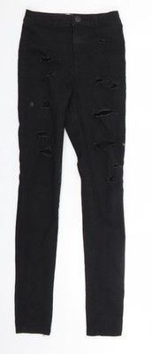 Miss Denim Damen schwarz Denim Jegging Jeans Größe 6 L29 in