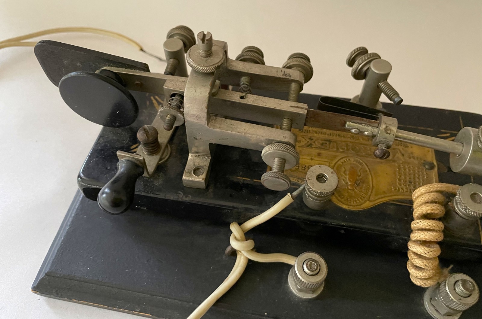 Vibroplex Telegraph Key Bug - SN 88567 – Blue Racer Model 4 - 1921-23 – Vintage
