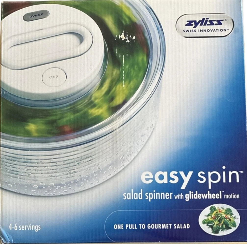 Zyliss Easy Spin 10” Original Salad Spinner - White NEW
Opens in a new window or tab