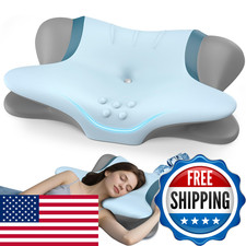 Beslovo Cervical Neck Pillow For Pain Relief - Ergonomic Side Sleeper Pillow