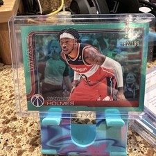 RICHAUN HOLMES 2025-26 TOPPS CHROME AQUA REFRACTOR WIZARDS /199 Q0398