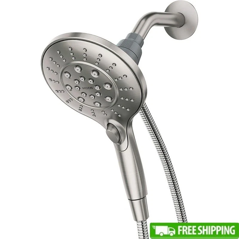 Multi Function Shower Head Handheld Spray Magnetic Base Spot Resistant Finish US