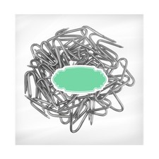 70 Pcs U Shaped Nails Staples Iron for Securing Cable Wire Fence Mesh