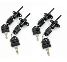 4 Pcs - Zinc Alloy Drawer Lock with Keys File Cabinet Lock Replacement, Desk Loc