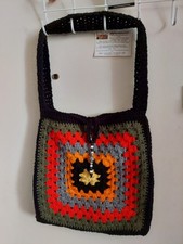 Granny Made It Purse/Tote, hand crocheted, 14x14 inches