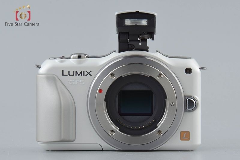Panasonic LUMIX DMC-GF5 Mirrorless Camera White 14-42mm Lens Used