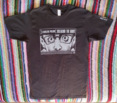 Linkin Park Tultex Breaking The Habit T Shirt Medium Black LP Band Concert Rare