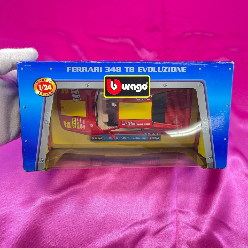 Ferrari 348 TB Evoluzione in scala 1:24 con scatola Burago Modellino auto - Immagine 2 di 4
