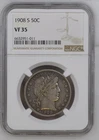 1908-S Barber Half Dollar 50c NGC VF 35