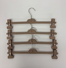 New BRUNELLO CUCINELLI Mens Womens Adjustable Clips Hangers Set Of 4