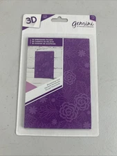 Gemini 3D Embossing Folder Blossoming Lace Flowers Crafter’s Comapnion 4.1x5.8”
