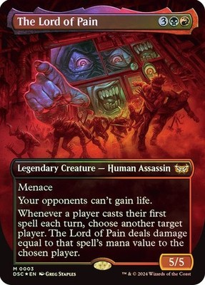 MTG ** FOIL ** The Lord of Pain (Borderless) - Duskmourn Commander