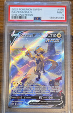 Pokémon TCG Zeraora V Full Art Ultra Rare Holo Chilling Reign 166/198 2021 PSA 9
