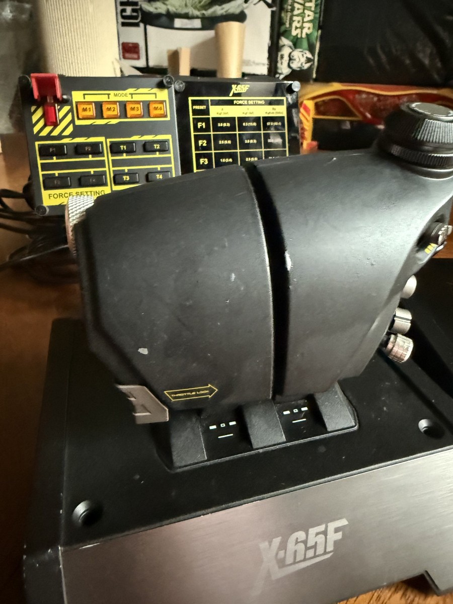 Saitek X65F Flight Control Combat System HOTAS 44042 G228 working