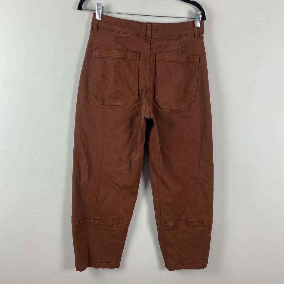 Everlane The Utility Barrel Pant High-Rise Crop Size 4 Brown High Rise - Image 4 of 4