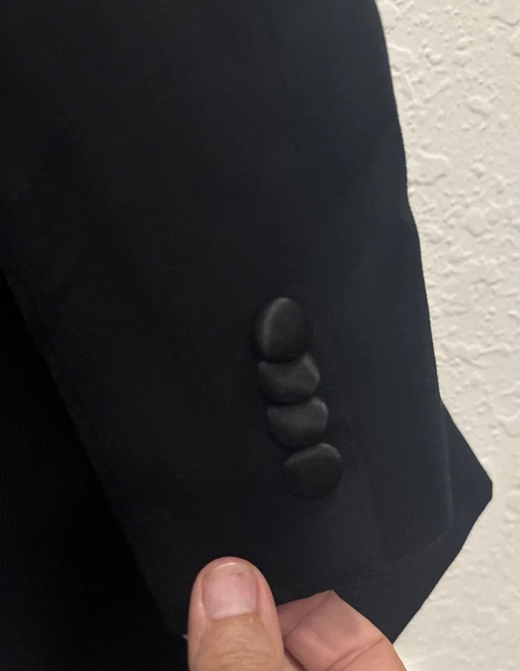 New Izod 2btn Black Tuxedo Jacket 38 S Short - Image 2 of 4