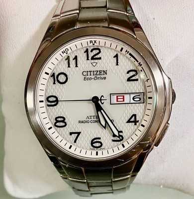 Citizen Attesa Solar Titanium Wristwatch Mens 38mm H100T010431Y Timepiece
