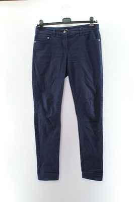 H&M Damen Jeans Gr. 40 Hose Blau Baumwolle #FM-3