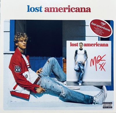 Machine Gun Kelly - Lost Americana BLUE Vinyl + HAND SIGNED Art Card + POSTER 
