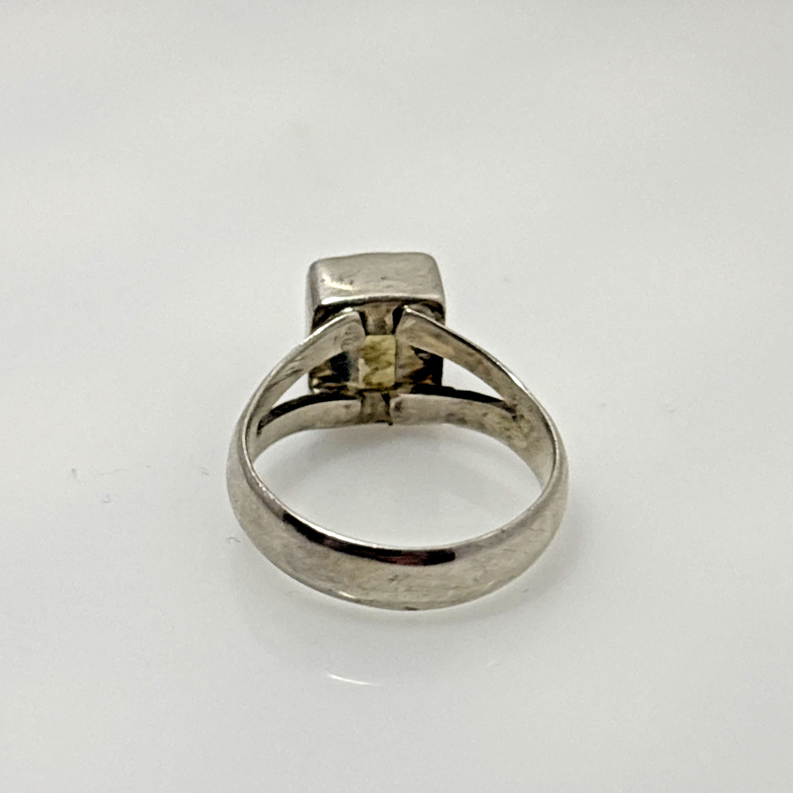 Rainbow MOONSTONE 925 STERLING SILVER SPLIT RING … - image 3