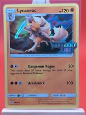 Lycanroc SM118 Forbidden Light Prerelease Holo Rare Promo Pokemon Card on eBay