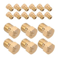 25PCS Natural Gas Orifice: Copper Stove Nozzle - M6x0.75mm Propane Orifice -