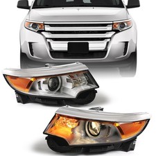 FIONE Headlight Assembly Compatible with Ford Edge 2011 2012 2013 2014 Haloge...