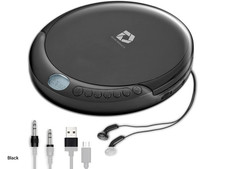 Deluxe Products Portable CD Player with 60 Second Anti Skip StereoEarbuds Black