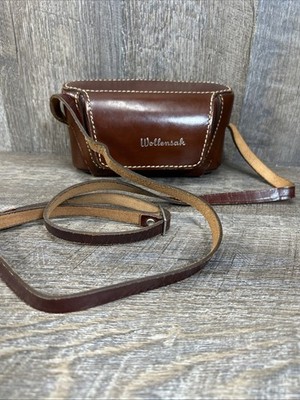 Vintage WOLLENSAK Stereo 10 Film 3D Camera Leather Case No Camera