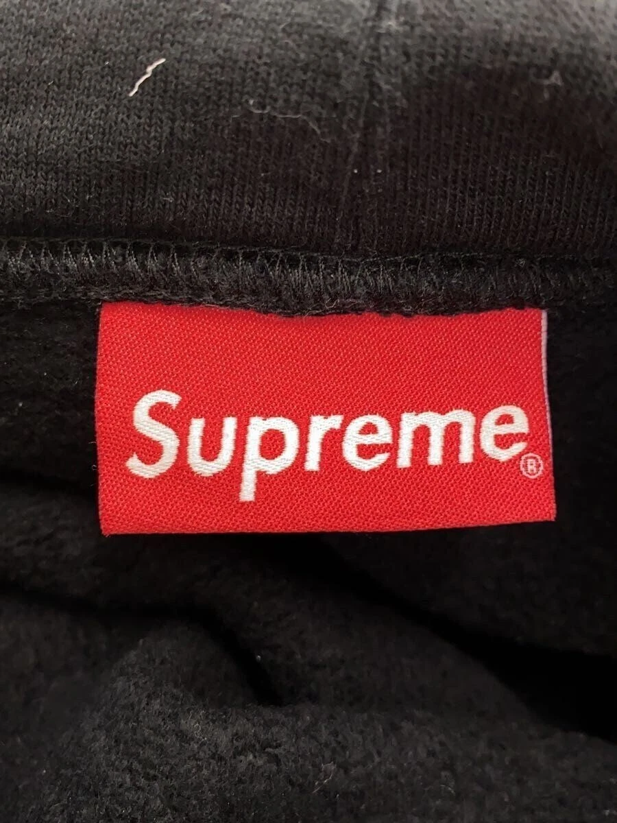 Supreme Felpa con Cappuccio 21FW Riflettente Felpa con Cappuccio L Cotone Nero Usata