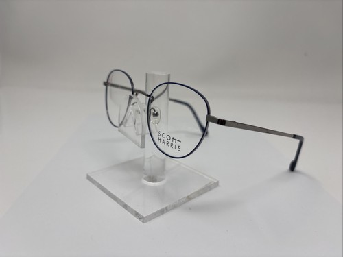 Scott Harris SH-692 C3 48-19-135 Blue Oval Full Rim Eyeglasses A4526 - 第 1/22 張圖片