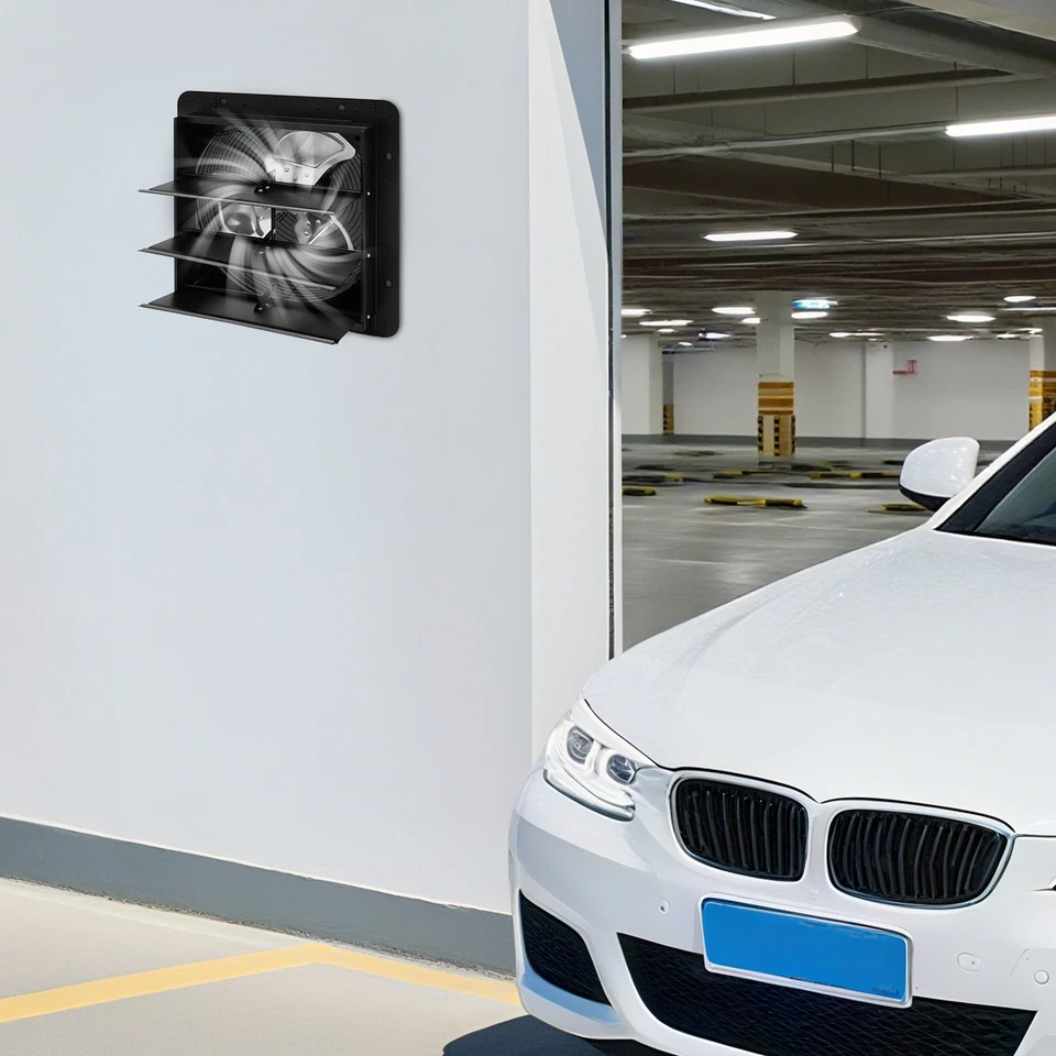 Ventilador de montaje en pared de 14 pulgadas, ventilador de ventilación y refrigeración, ventilador de escape montado en la pared Foto 3 de 4