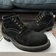 Portaille Double Stitched Welt Working Derby Box Calf Suede Boots Size 43 Guidi