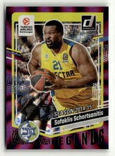 Sofoklis Schortsanitis 2023-24 Donruss EuroLeague Legends Purple Laser /99 [wyf